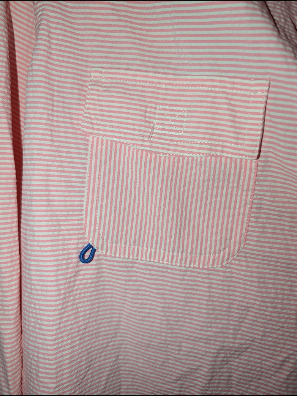 Vineyard Vines Performance Sailing Shirt Womens 8 Pink White Striped Pullover - Picture 8 of 8